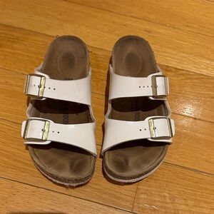 Birkenstock White Double Strap Sandals